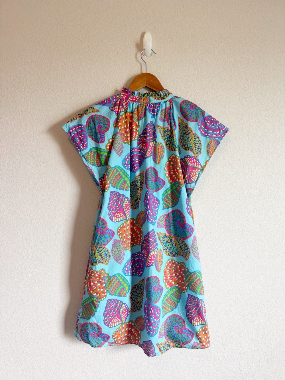 THML Turquoise Multi-Color Printed Mini Dress - Picture 7 of 9
